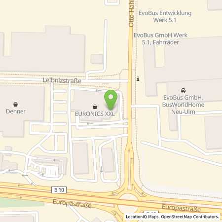 Standortübersicht der Strom (Elektro) Tankstelle: EnBW mobility+ AG und Co.KG in 89231, Neu-Ulm